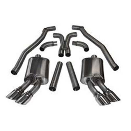 Corsa Exhaust Camaro Zl1 Cat-Back Exhaust System with Quad Rear Exit, Polished 14971